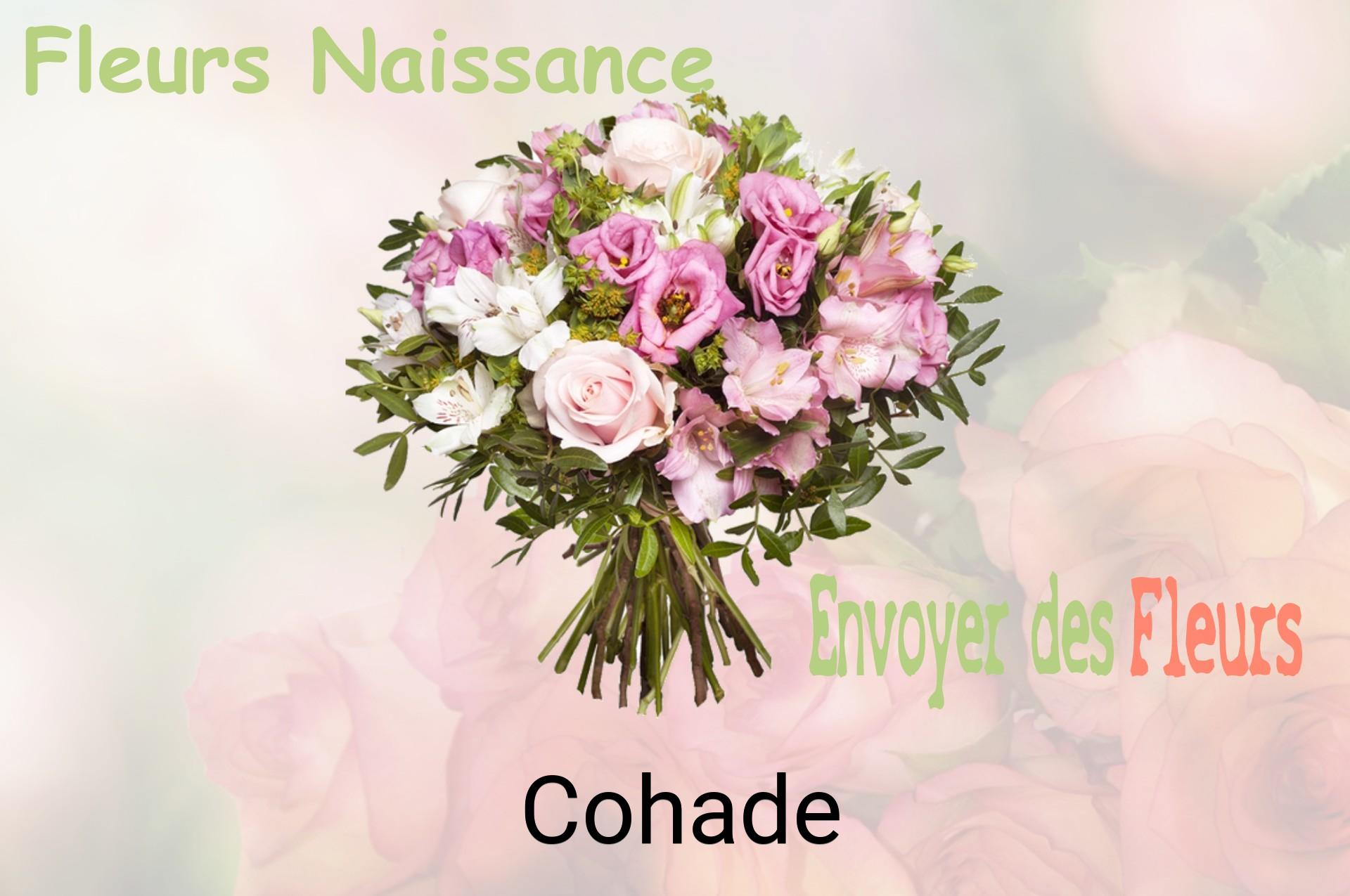 Bouquet de fleurs de naissance livré à Cohade
